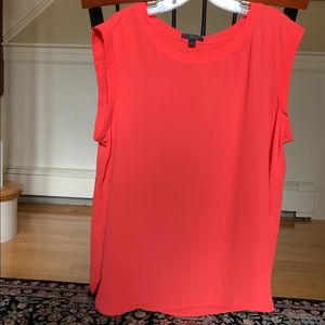 J. Crew Sleeveless Drapey Top - Coral